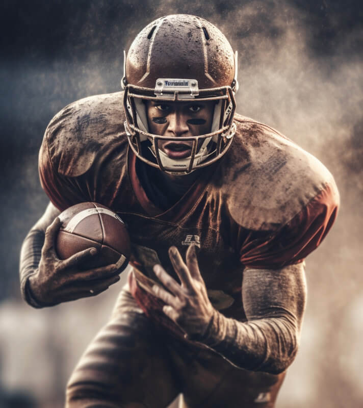 player runnning with ball